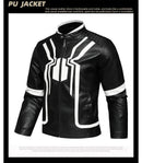 2025 Spring New Mens Leather Jacket High-quality Korean Fashion Stand Collar Slim Fit Motorcycle Coats EUR Size 3XL Men Clothing