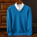 Super Cashmere Sweater Men Thick Pullover Autumn Winter Warm Classic V-neck Clothes Male Jumper Jersey Hombre Pull Homme 4XL