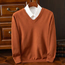 Super Cashmere Sweater Men Thick Pullover Autumn Winter Warm Classic V-neck Clothes Male Jumper Jersey Hombre Pull Homme 4XL