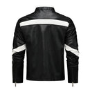 2025 Spring New Mens Leather Jacket High-quality Korean Fashion Stand Collar Slim Fit Motorcycle Coats EUR Size 3XL Men Clothing