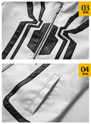 2025 Spring New Mens Leather Jacket High-quality Korean Fashion Stand Collar Slim Fit Motorcycle Coats EUR Size 3XL Men Clothing