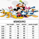 Autumn Baby Girls Disney Minnie Printed Clothes Set Kid Girl Sweatshirts Pullover Top and Pants 2pcs Suit Children Tracksuits