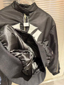 Big Embroidery Patch Label Mowalola Zipper Pilot Jacket Men Women Black High Quality Casual Zip Sleeve Bomber Jackets Clothes