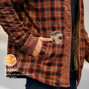 Men's Jackets Winter Windproof Warm Casual Bomber Coat Plaid Sherpa Lined Flannel Outdoor Classic Soft Jackets Men US Size