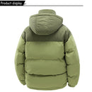Autumn Winter Men Outdoor Removable Hooded Windbreak Jacket Coats Men Warm Outwear Casual Fashion Solid Parkas Jacket Male Tops