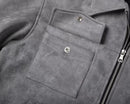 Autumn Jackets Oversize Casual Clothes High Street Pockets Laper Zipper Suede Thick Coat Mens Windbreaker Loose