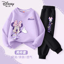 Autumn Baby Girls Disney Minnie Printed Clothes Set Kid Girl Sweatshirts Pullover Top and Pants 2pcs Suit Children Tracksuits