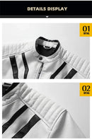 2025 Spring New Mens Leather Jacket High-quality Korean Fashion Stand Collar Slim Fit Motorcycle Coats EUR Size 3XL Men Clothing
