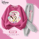Autumn Baby Girls Disney Minnie Printed Clothes Set Kid Girl Sweatshirts Pullover Top and Pants 2pcs Suit Children Tracksuits